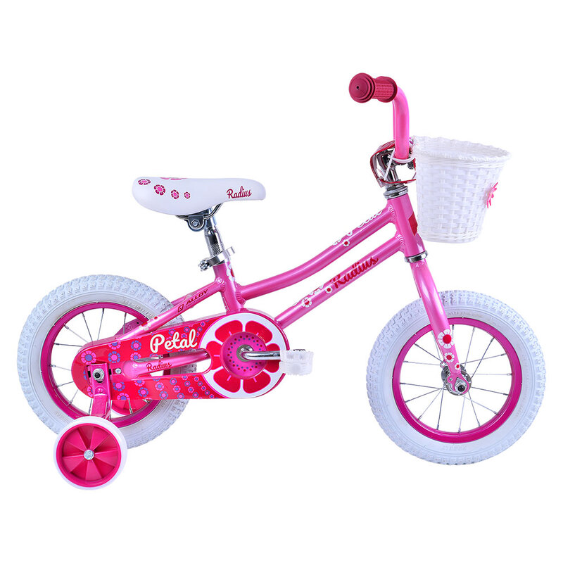 Radius Petal 12 Girls Bike (Gloss Pink / Gloss White)