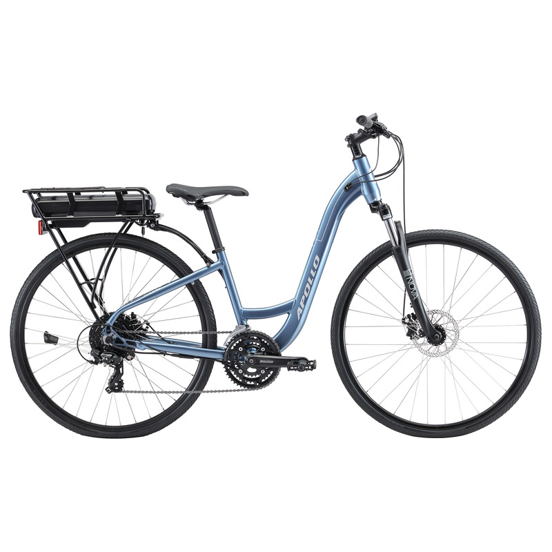 Apollo Eon Comfort 10 E-Bike (Gloss Slate / Chrome)