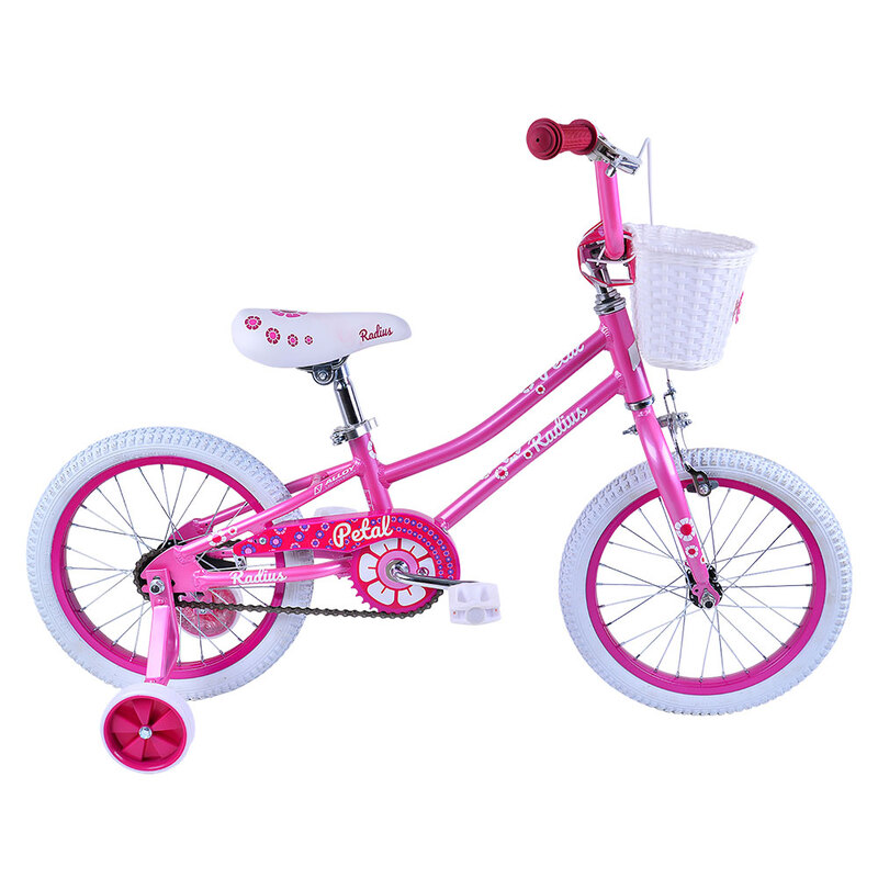 Radius Petal AL 16 Girls Bike (Gloss Pink / White / Dark Pink)