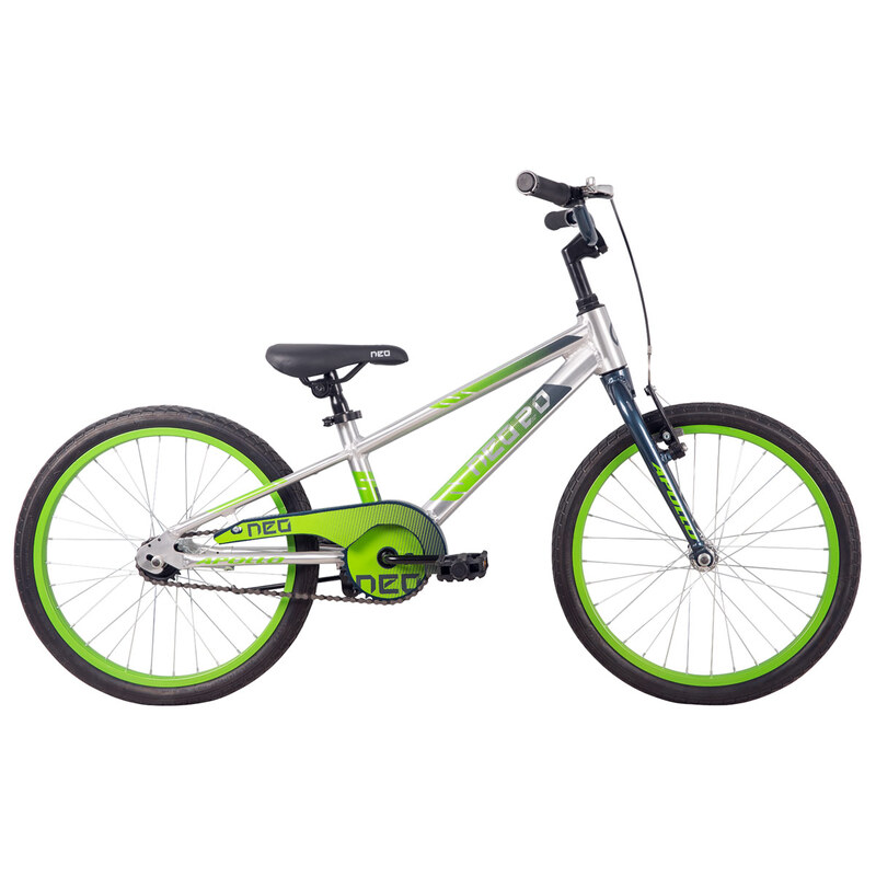 Neo+ 20 Boy's (Brushed Alloy / Slate, Lime Green Fade)