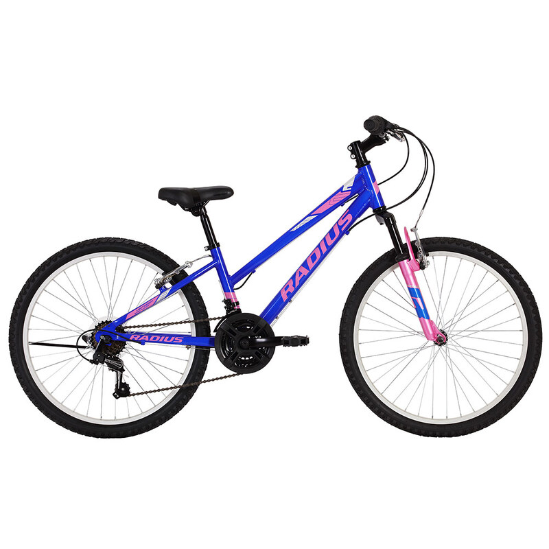 Radius Crystal AL  24" Youth Bicycle (Gloss Dark Blue / Pink / Chrome)