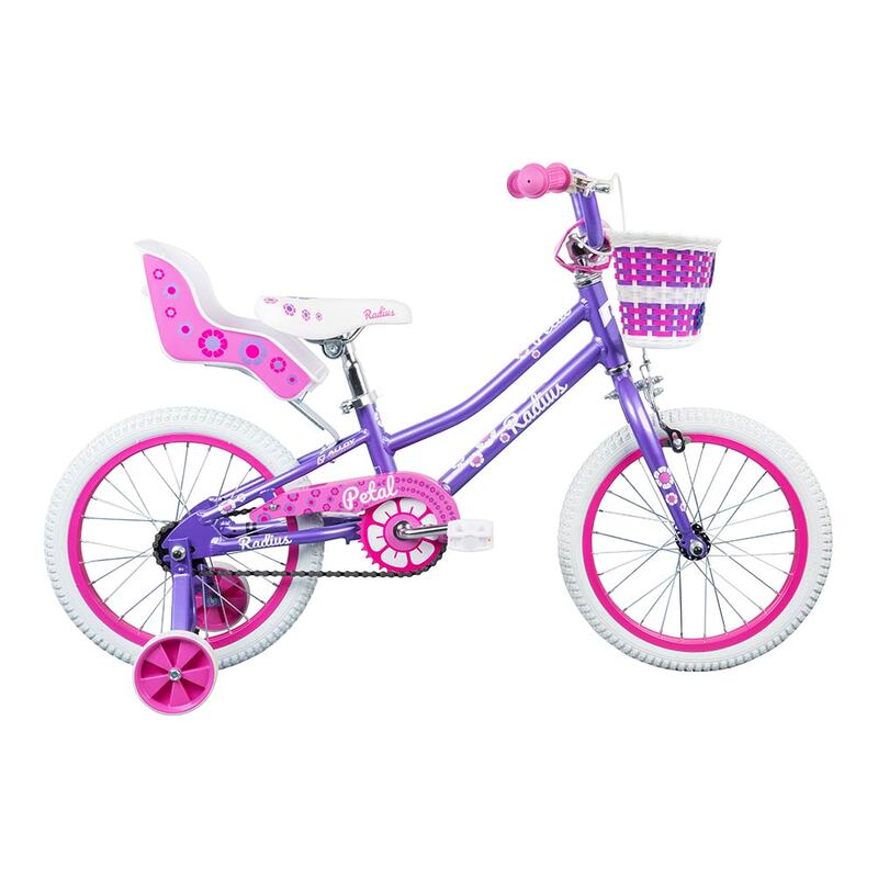 Radius Petal AL 16" Juvenile Bicycle (Gloss Lavender / Pink / White)