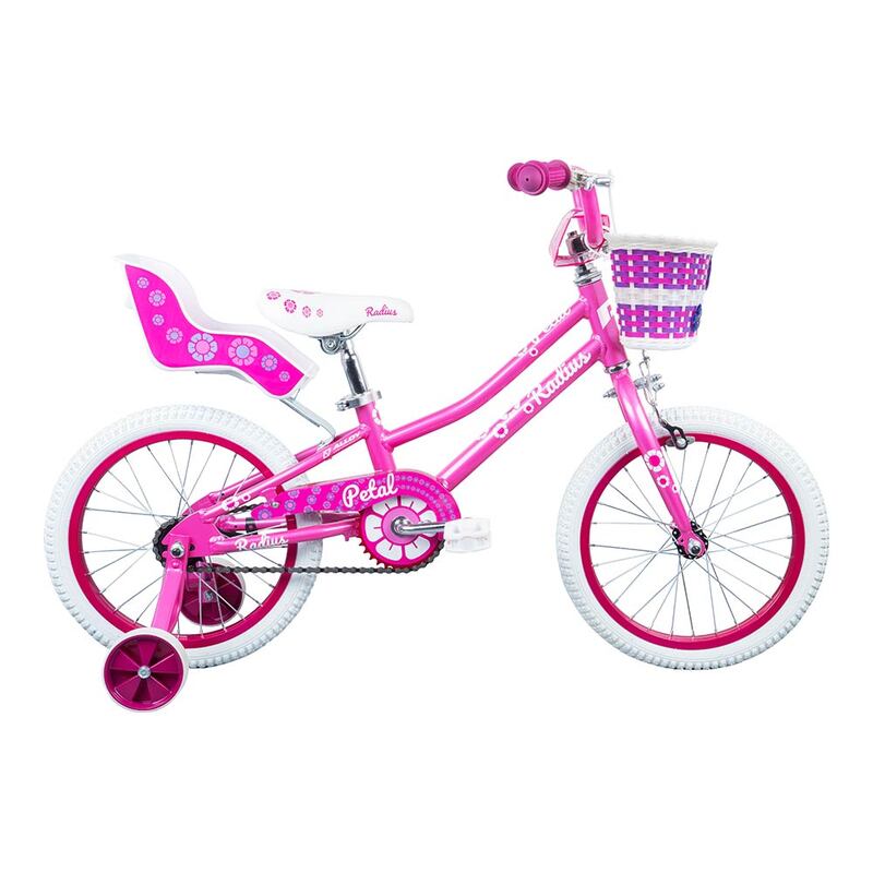 Radius Petal AL 16" Juvenile Bicycle (Gloss Pink / White / Dark Pink)