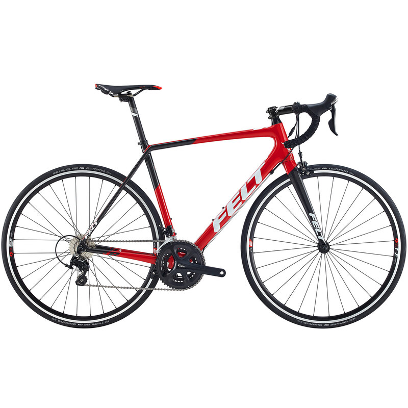 Felt FR5 Performance Road Bike (Red / Carbon White)