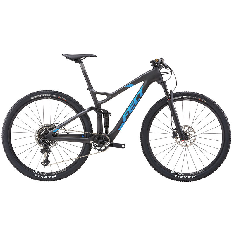 Felt Edict 1 Cross Country Mountain Bike (Matte Carbon / Blue / Grey)