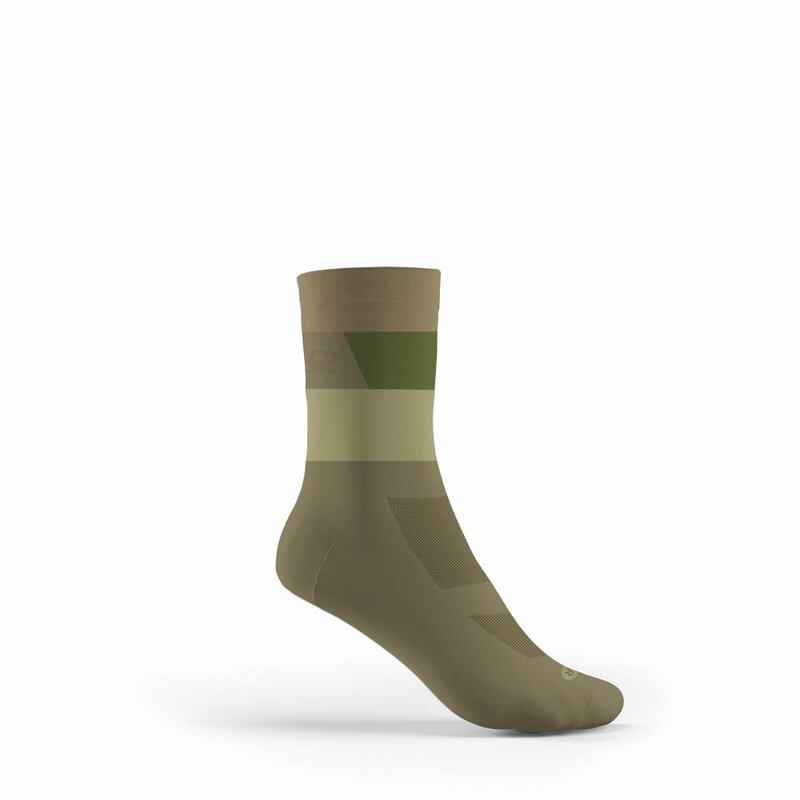 FLR Elite 14cm Cycling Socks Army Green