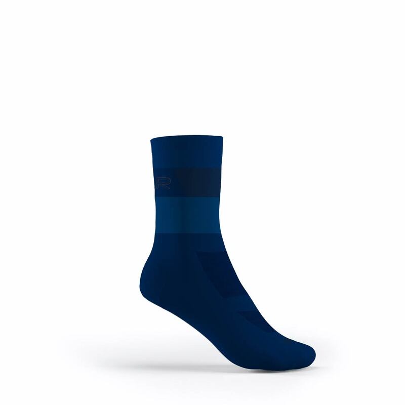 FLR Elite 14cm Cycling Socks Navy Blue