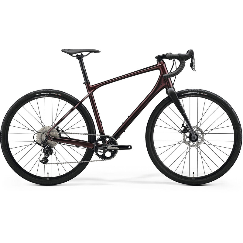 Merida SILEX 300 Gravel Bike Silk Burgundy Red (Black)