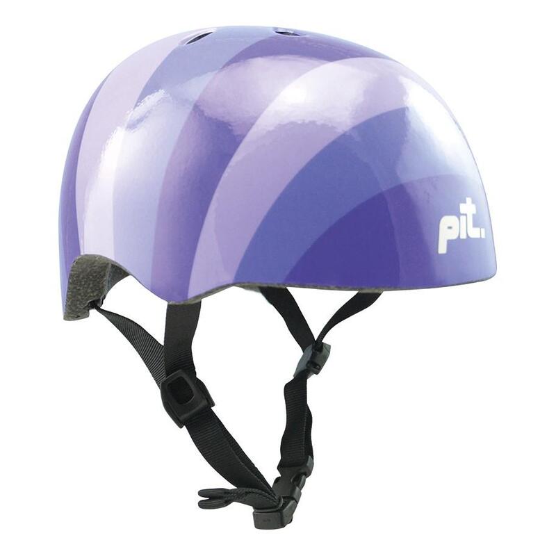 Pit Juvenile Helmet Stripes Purple